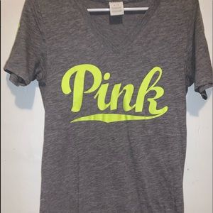 Gray and Lime Green T-Shirt